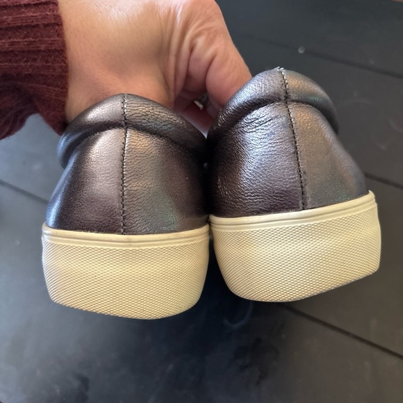 J Slides Aztec Winnie Platform Tassel Sneaker Loafer Leather Slip On Pewter 8 - Picture 3 of 6